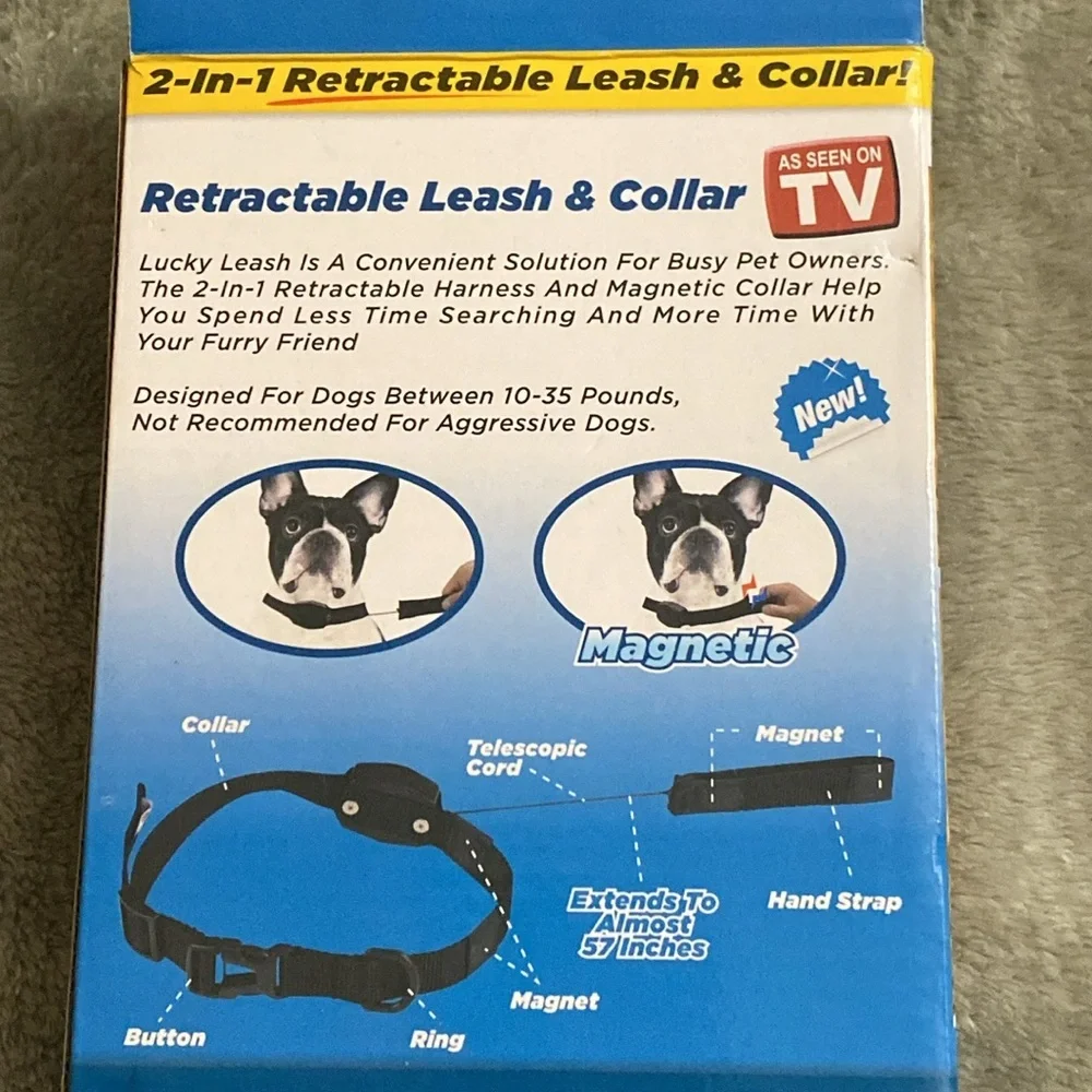 Lucky Leash 2-in-1 Retractable Leash & Collar